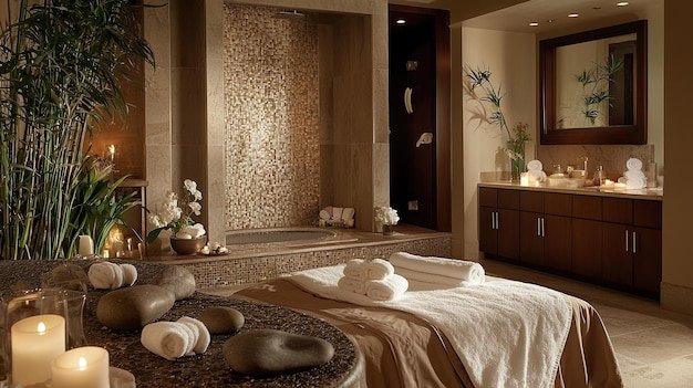 Interior del spa Sensus en Mérida, ambiente cálido y luminoso